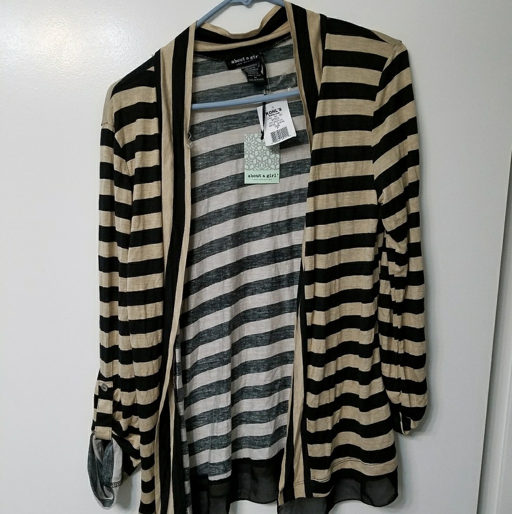Stripped throw over